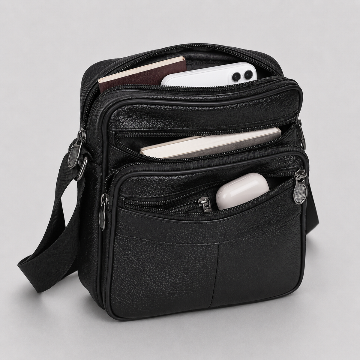 MEN’S LEATHER SHOULDER BAG FOR MEN