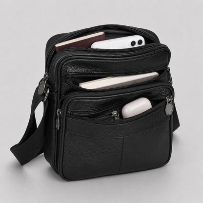 MEN’S LEATHER SHOULDER BAG FOR MEN