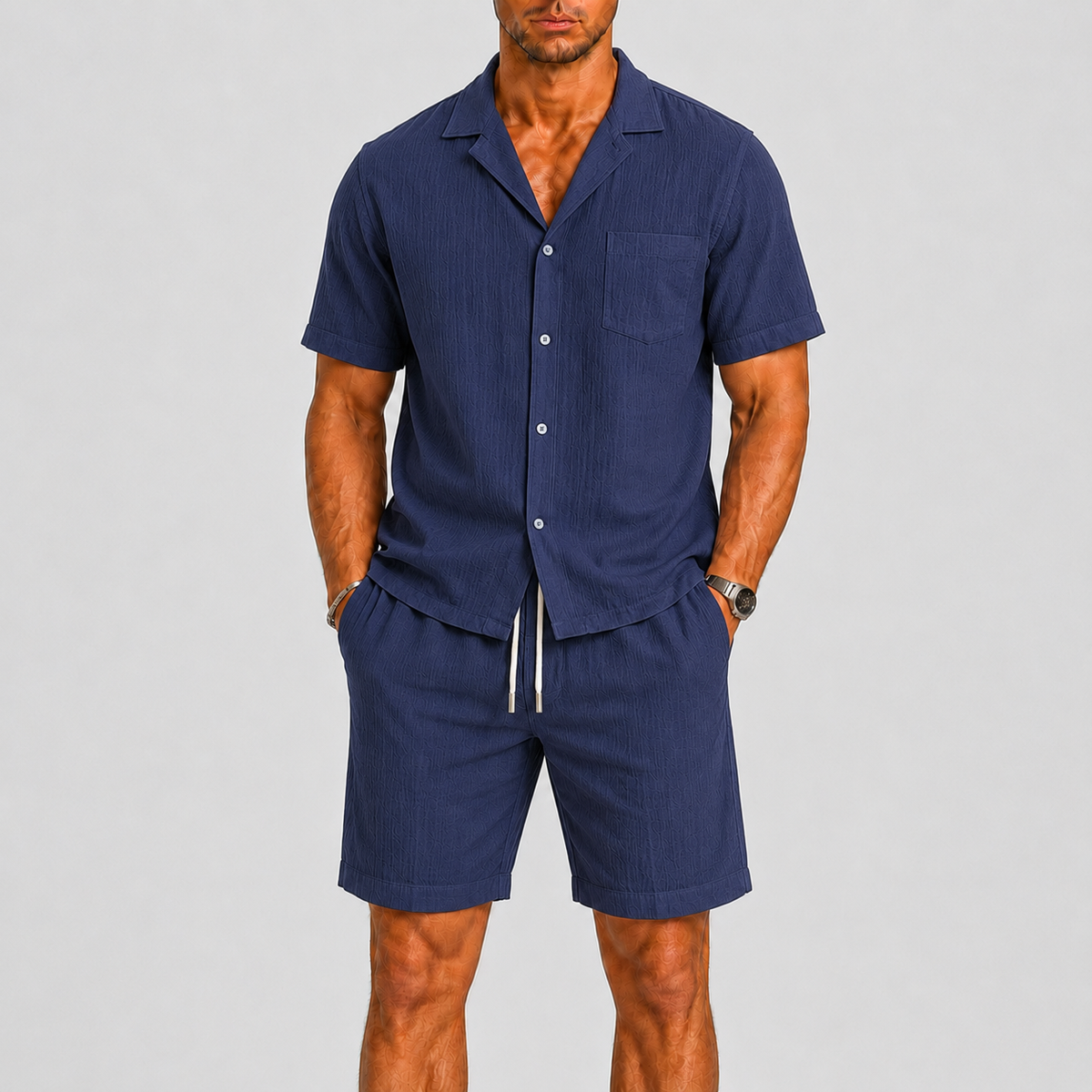 MEN’S SUMMER SET WITH SHORTS AND SHIRT