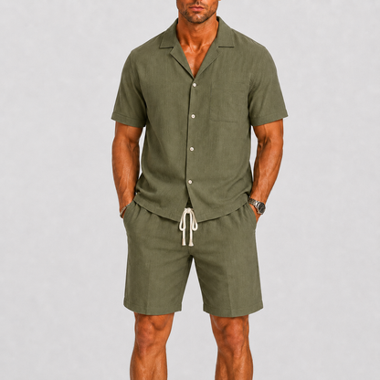 MEN’S SUMMER SET WITH SHORTS AND SHIRT