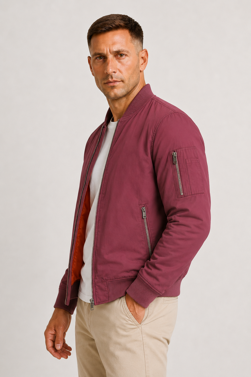 MEN’S OVERSIZED BOMBER JACKET