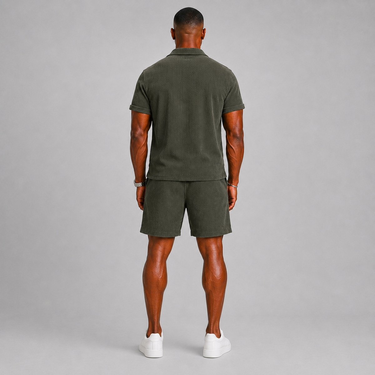 RIBBED CO-ORD SET FOR MEN