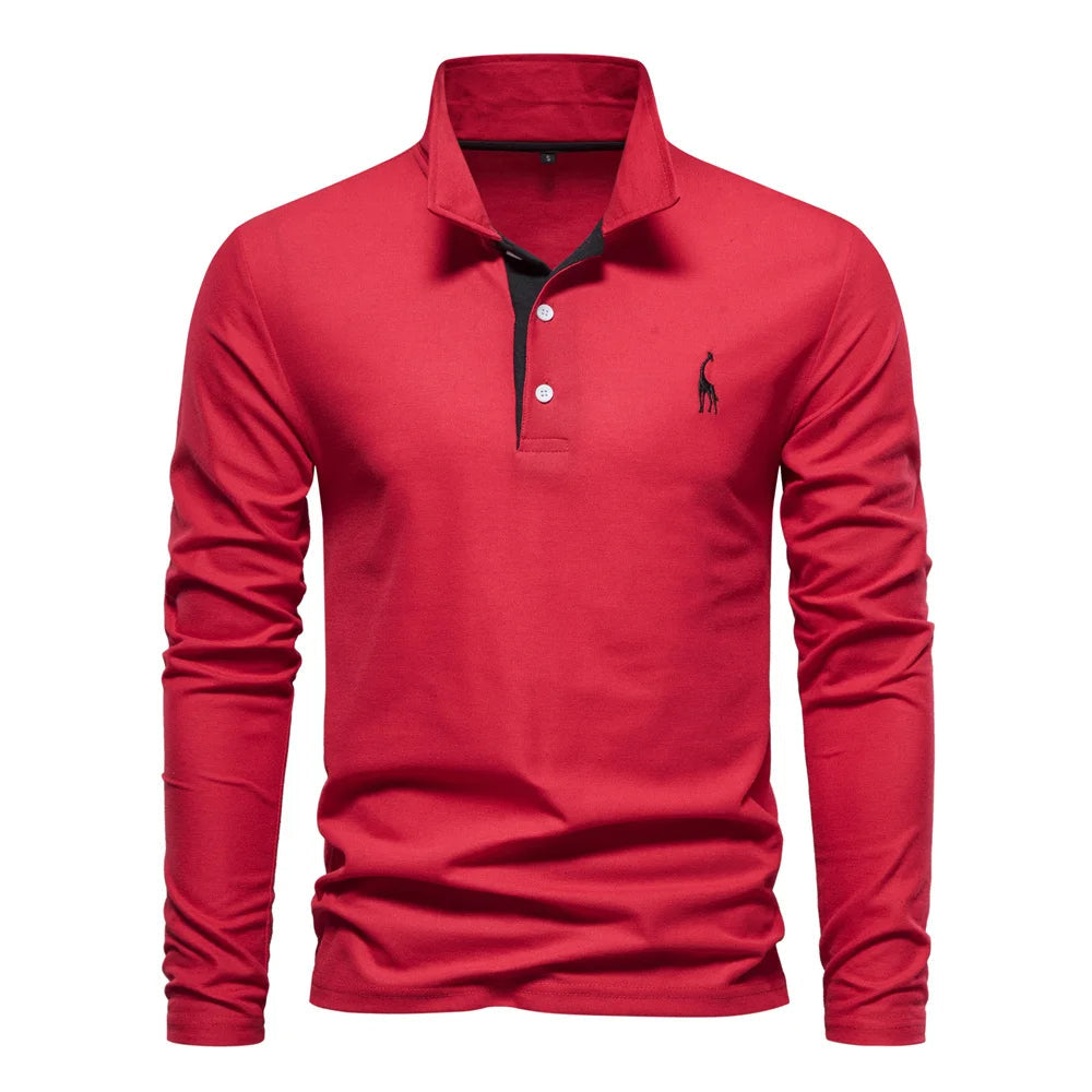 Long Sleeve Polo For Men