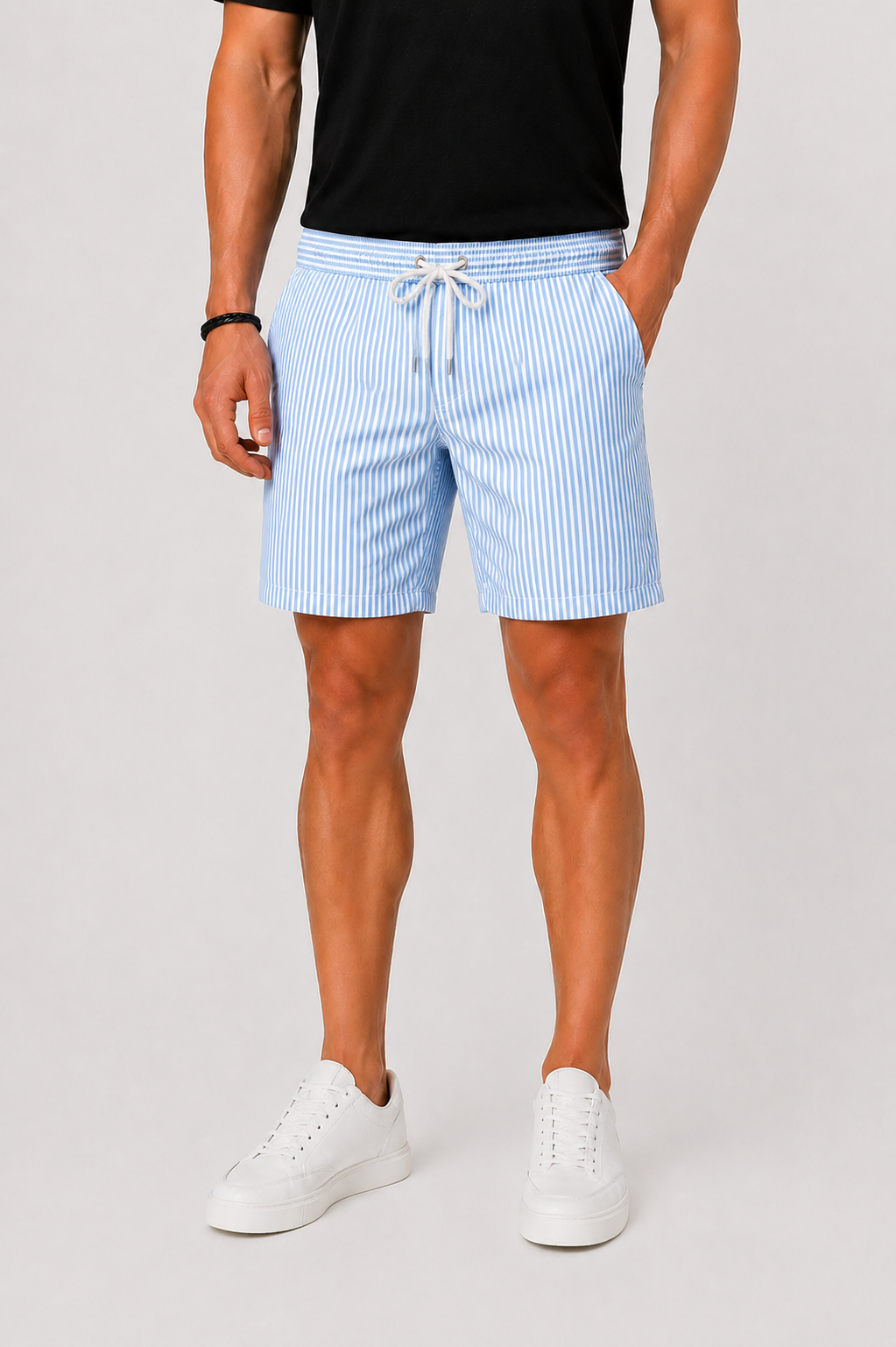 Striped Swim Shorts For Men
