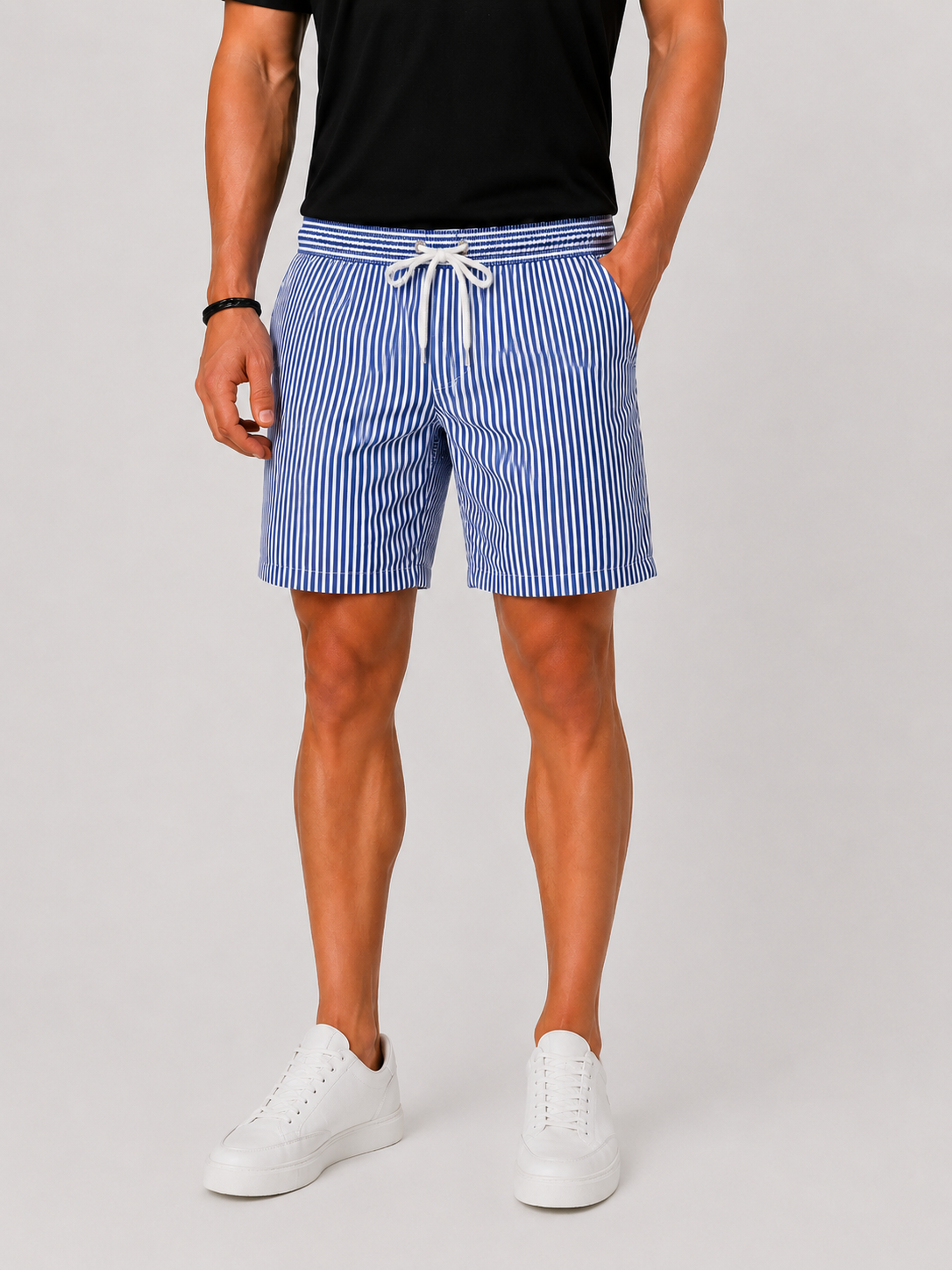 Striped Swim Shorts For Men