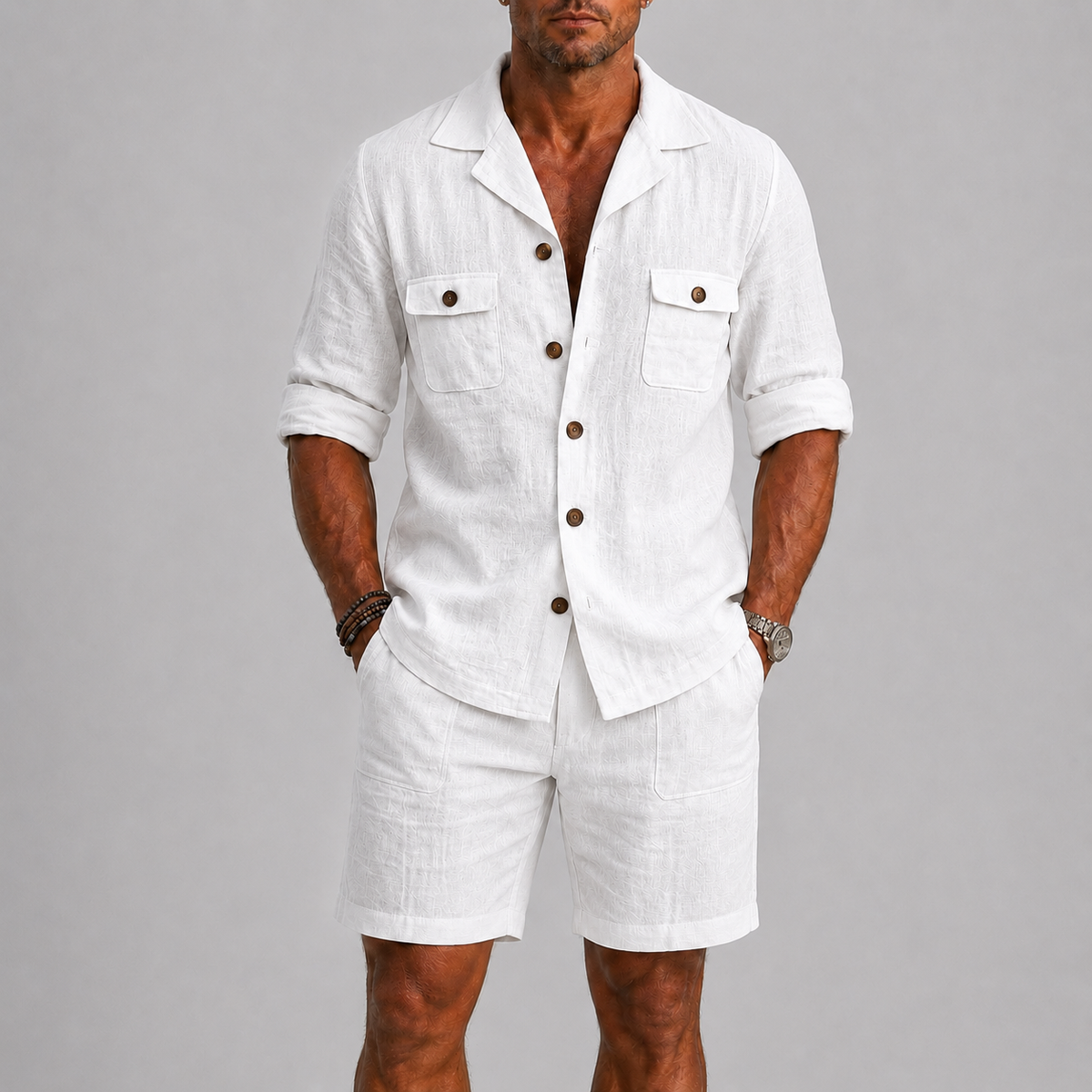 Shirt And Shorts Set For Men