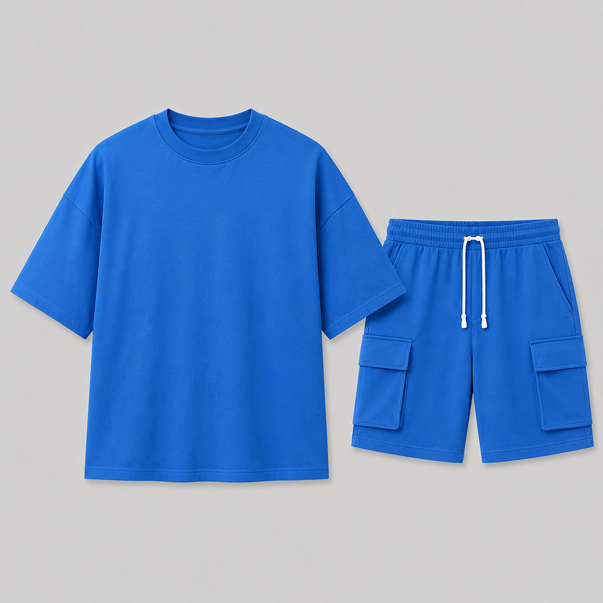 T-Shirt And Cargo Shorts Set For Men