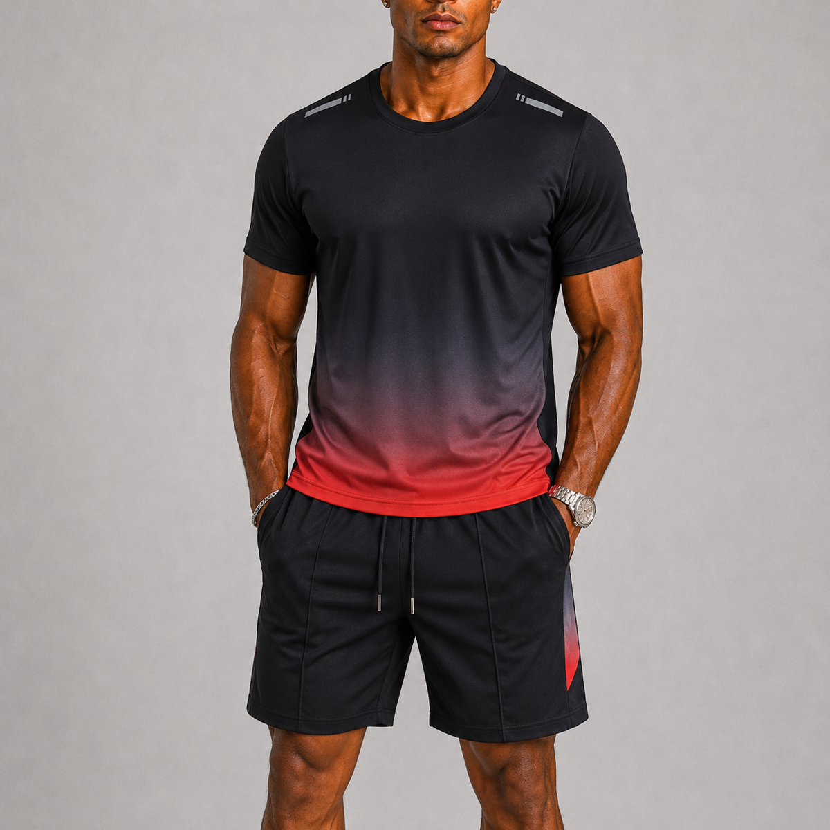 T-Shirt And Shorts Sports Set For Men