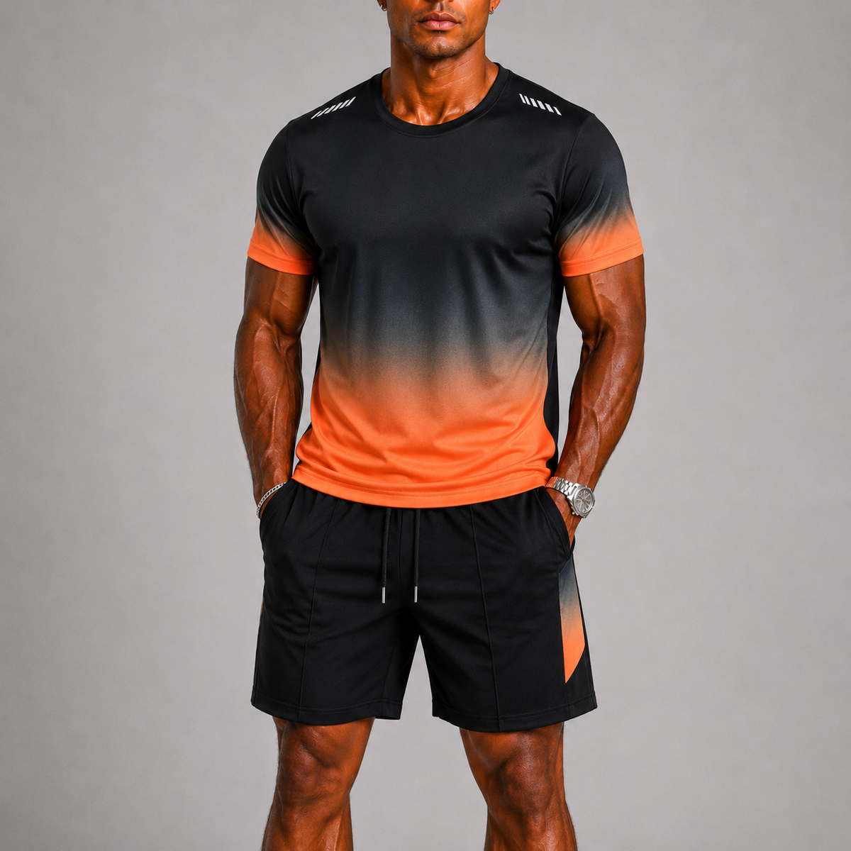 T-Shirt And Shorts Sports Set For Men