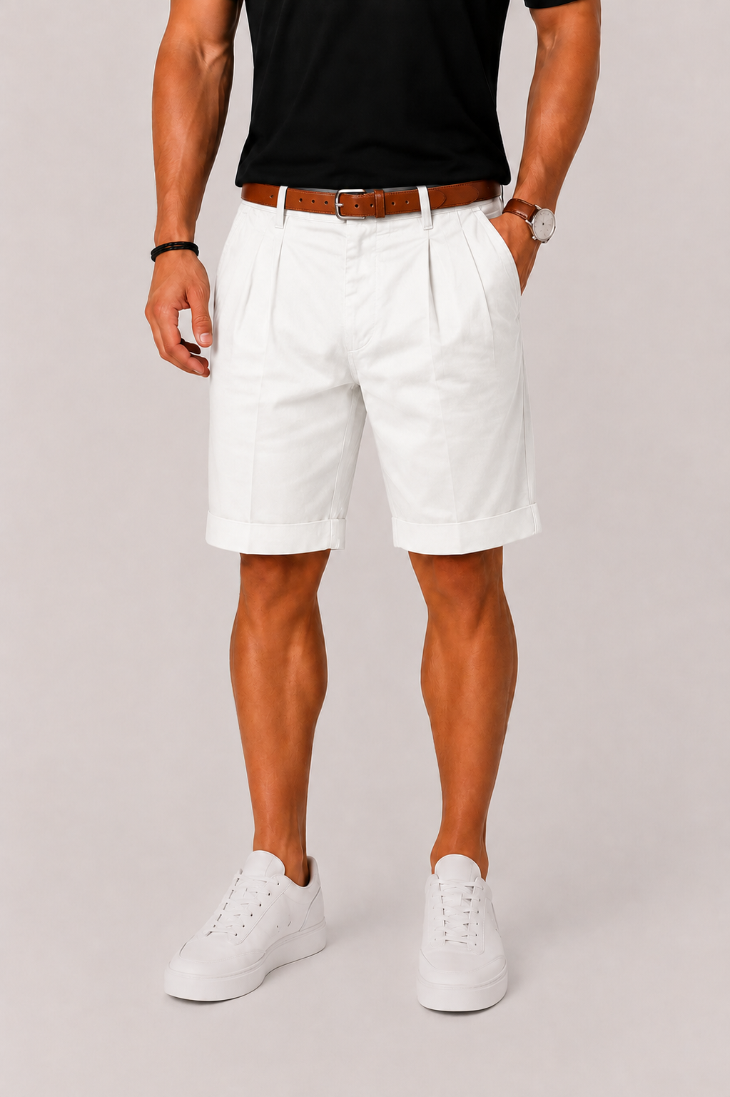 Pleated Shorts For Men