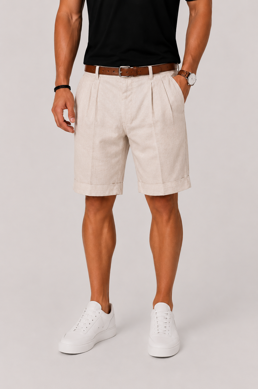 Pleated Shorts For Men