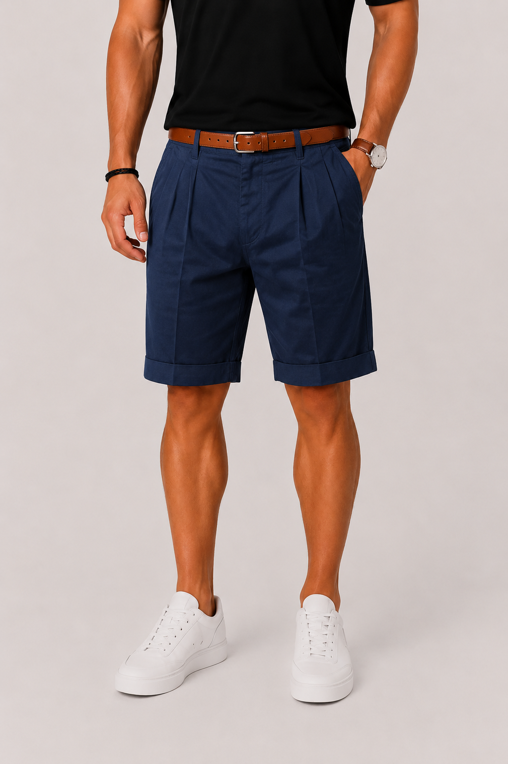 Pleated Shorts For Men