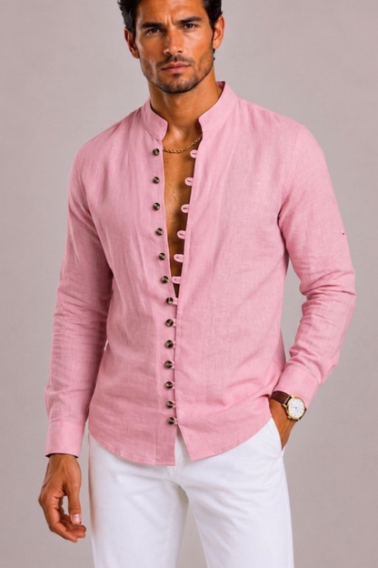 Stand Collar Shirt For Men