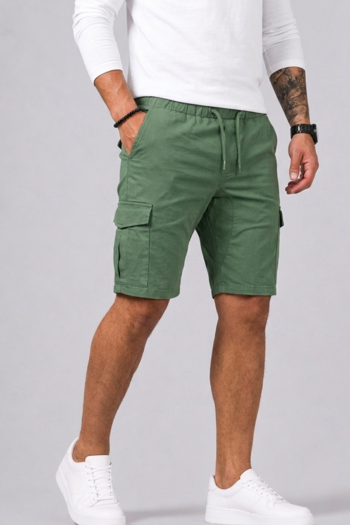 Straight Cargo Shorts For Men