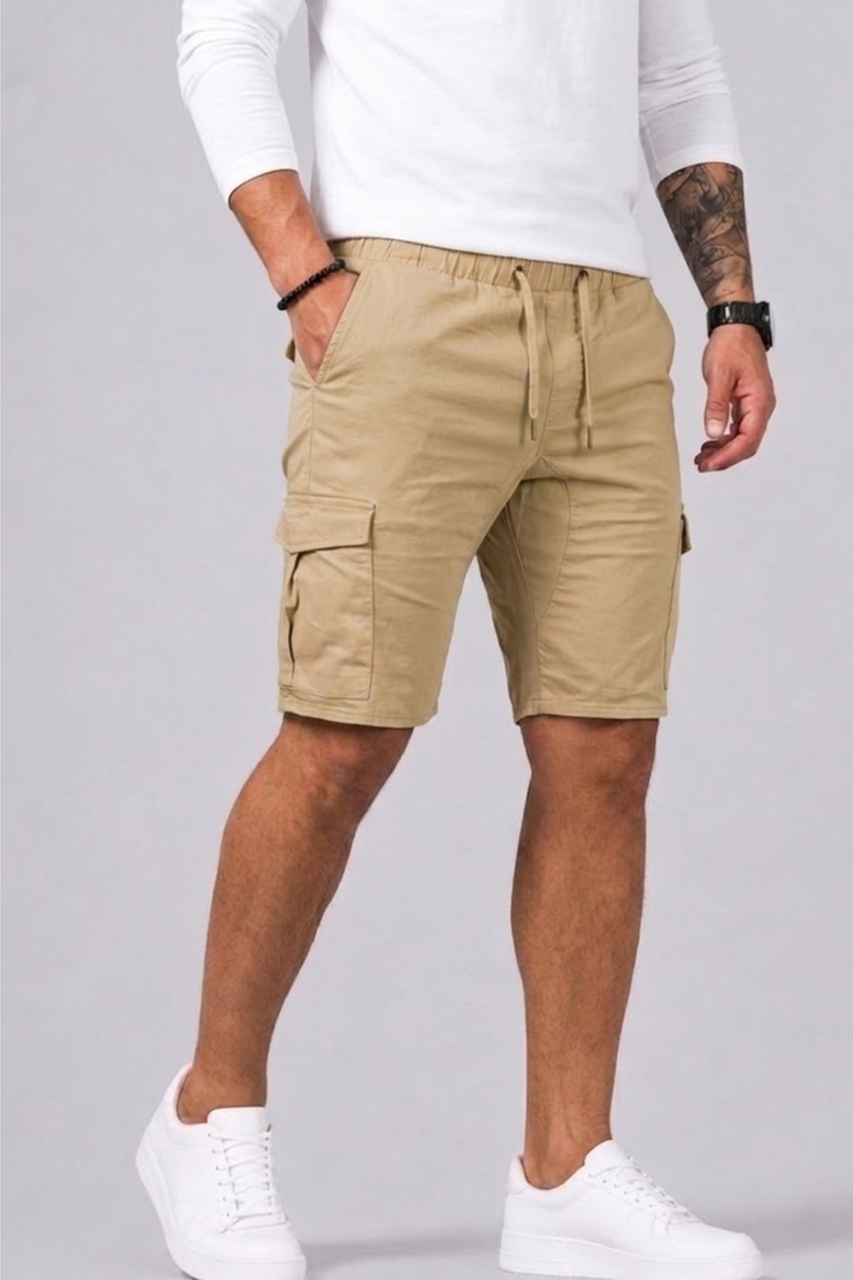 Straight Cargo Shorts For Men