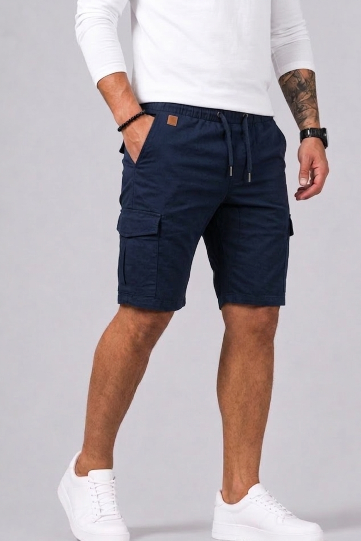 Straight Cargo Shorts For Men