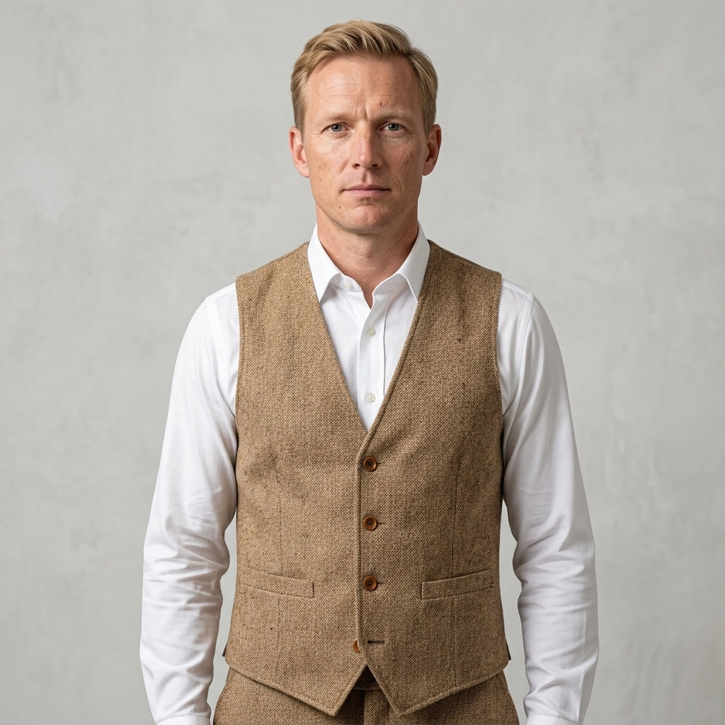 V Neck Waistcoat For Men