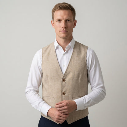 V Neck Waistcoat For Men