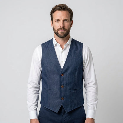 V Neck Waistcoat For Men