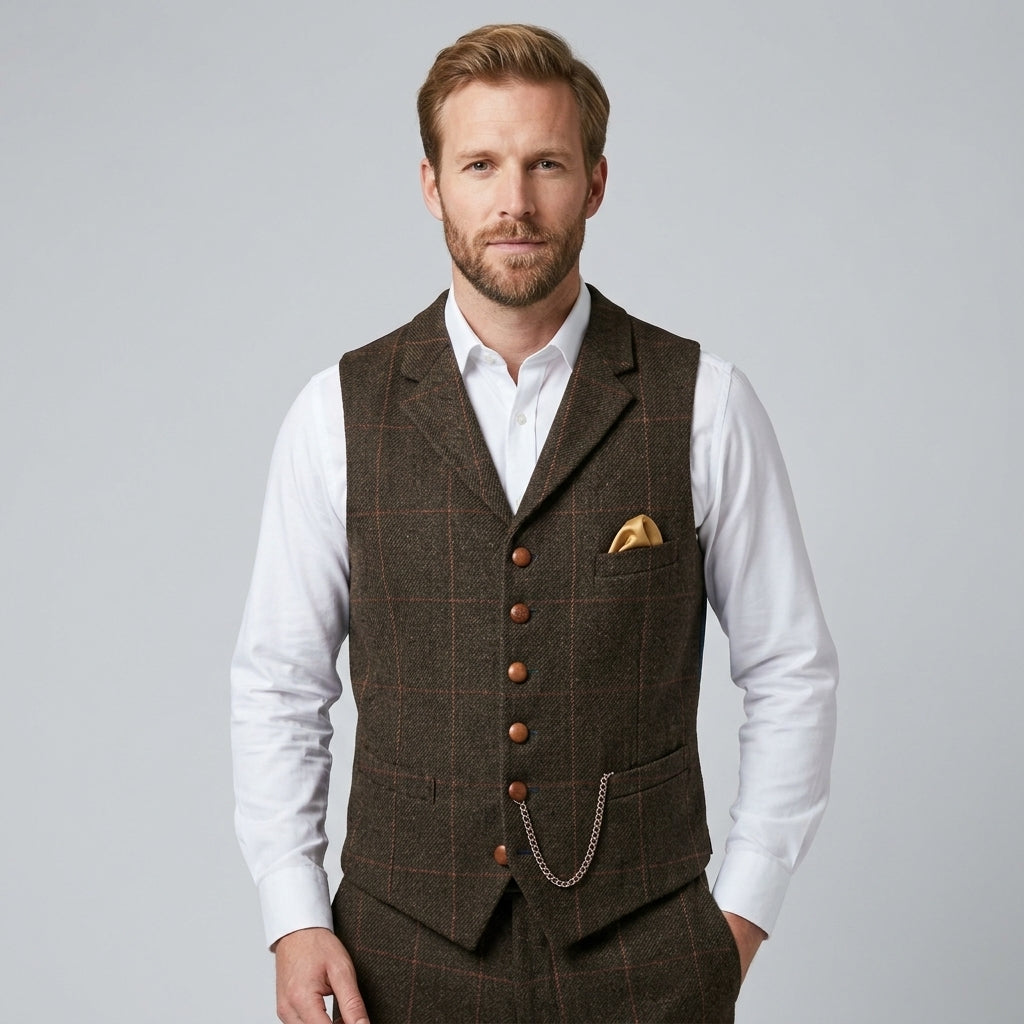 V Neck Waistcoat For Men