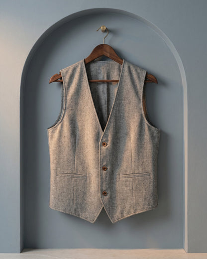 V Neck Waistcoat For Men