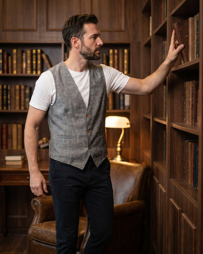 V Neck Waistcoat For Men