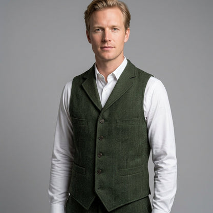 Herringbone Utility Jacket For Men