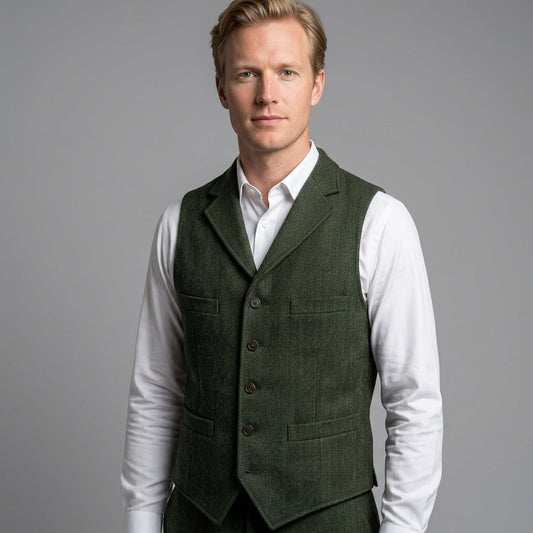 Herringbone Utility Jacket For Men