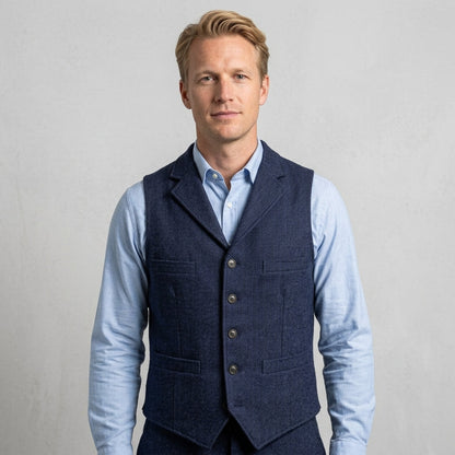 Herringbone Utility Jacket For Men