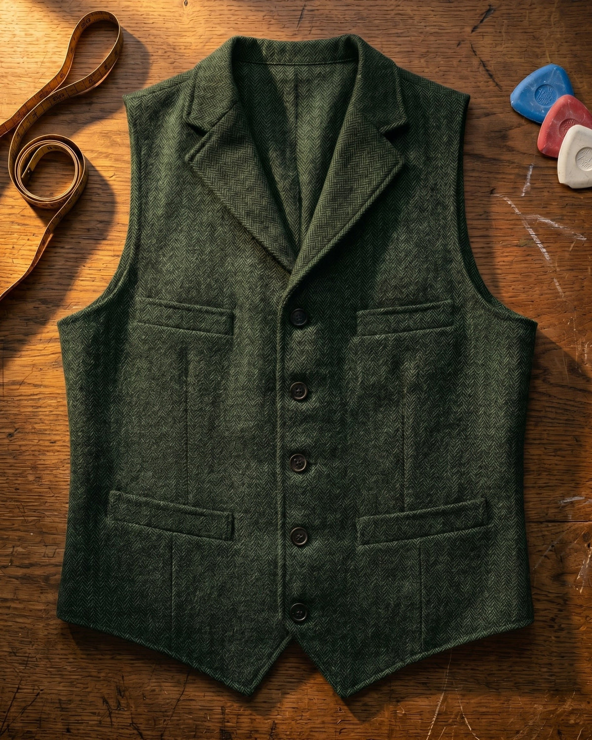 Herringbone Utility Jacket For Men