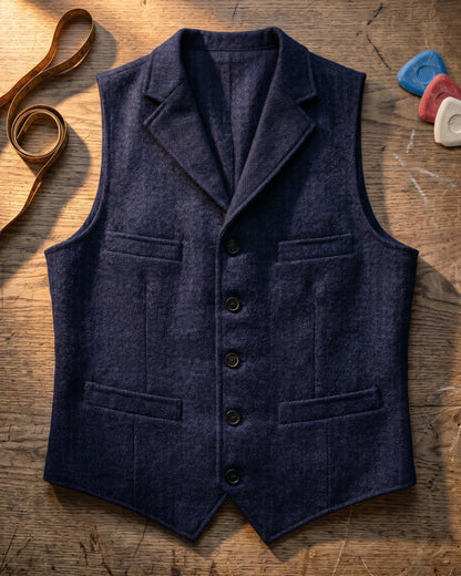 Herringbone Utility Jacket For Men