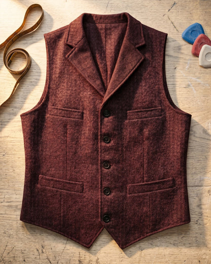 Herringbone Utility Jacket For Men