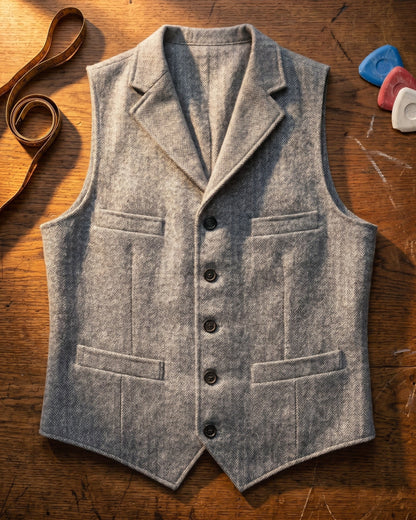 Herringbone Utility Jacket For Men