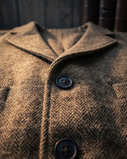 Herringbone Utility Jacket For Men