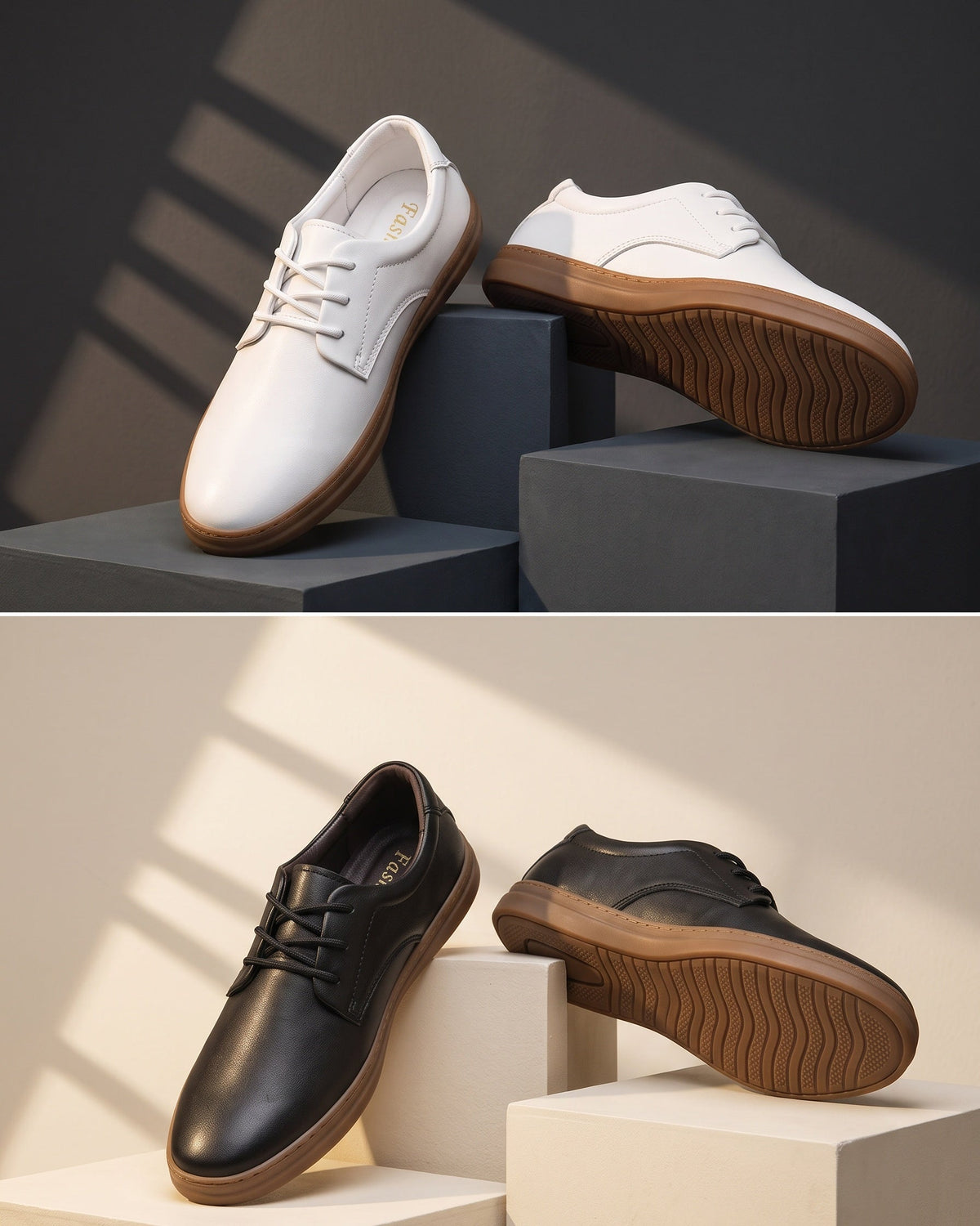 Leather Lace Up Shoes For Men