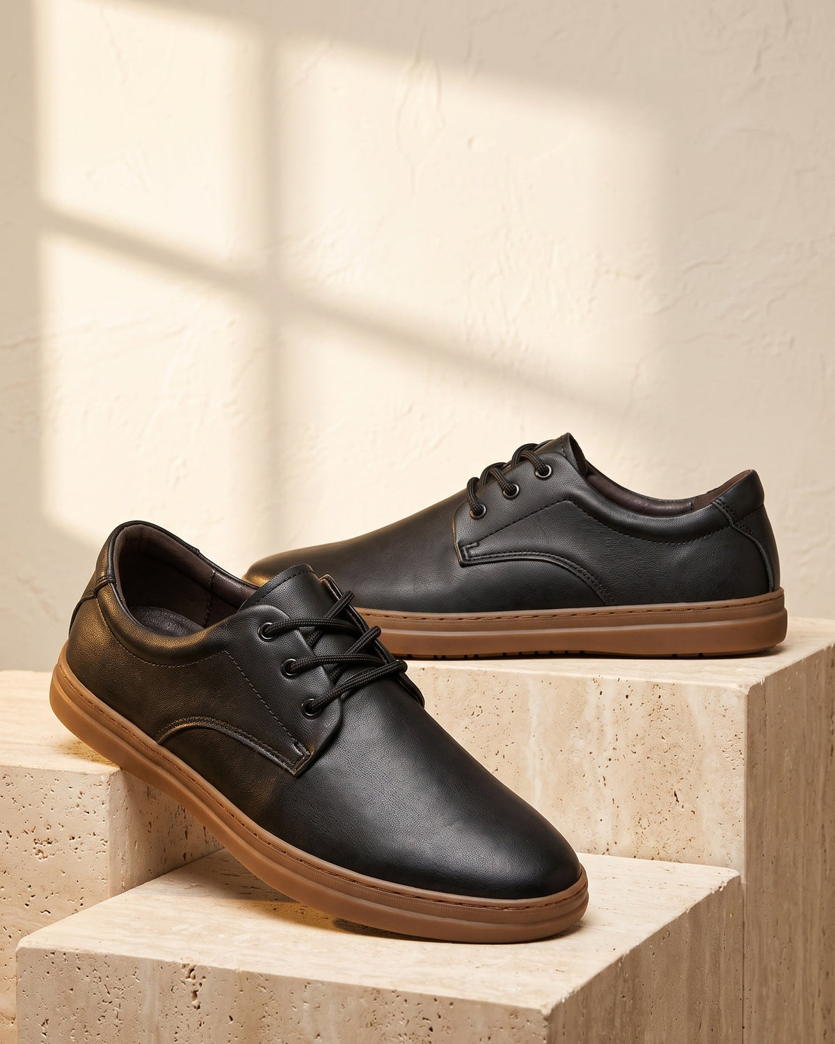 Leather Lace Up Shoes For Men