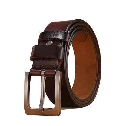 Classic Leather Pin Buckle Belt For Men