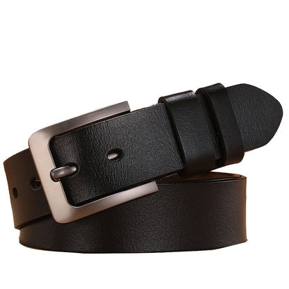 Classic Leather Pin Buckle Belt For Men