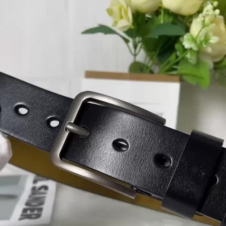 Classic Leather Pin Buckle Belt For Men