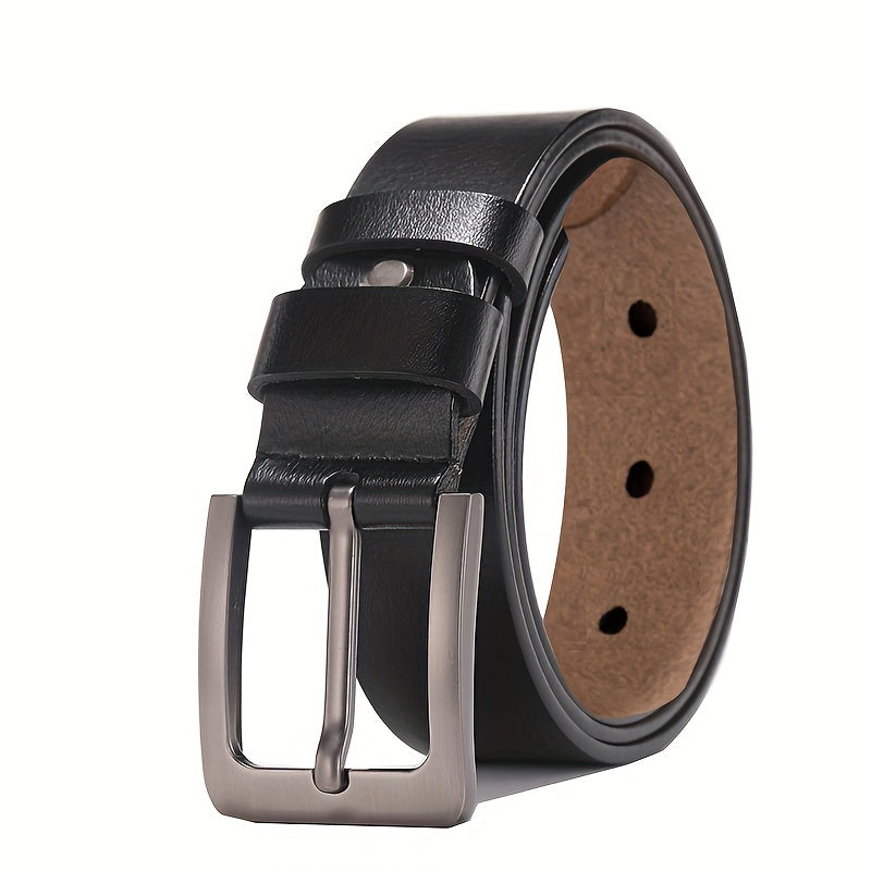 Classic Leather Pin Buckle Belt For Men