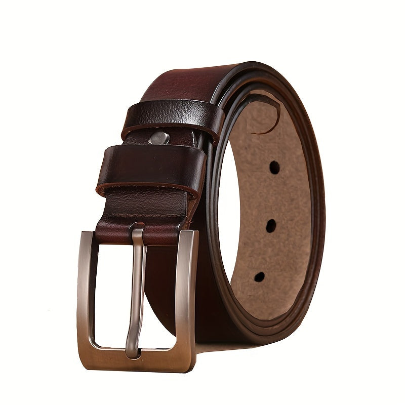 Classic Leather Pin Buckle Belt For Men