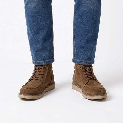 Suede Moc Toe Casual Boots For Men