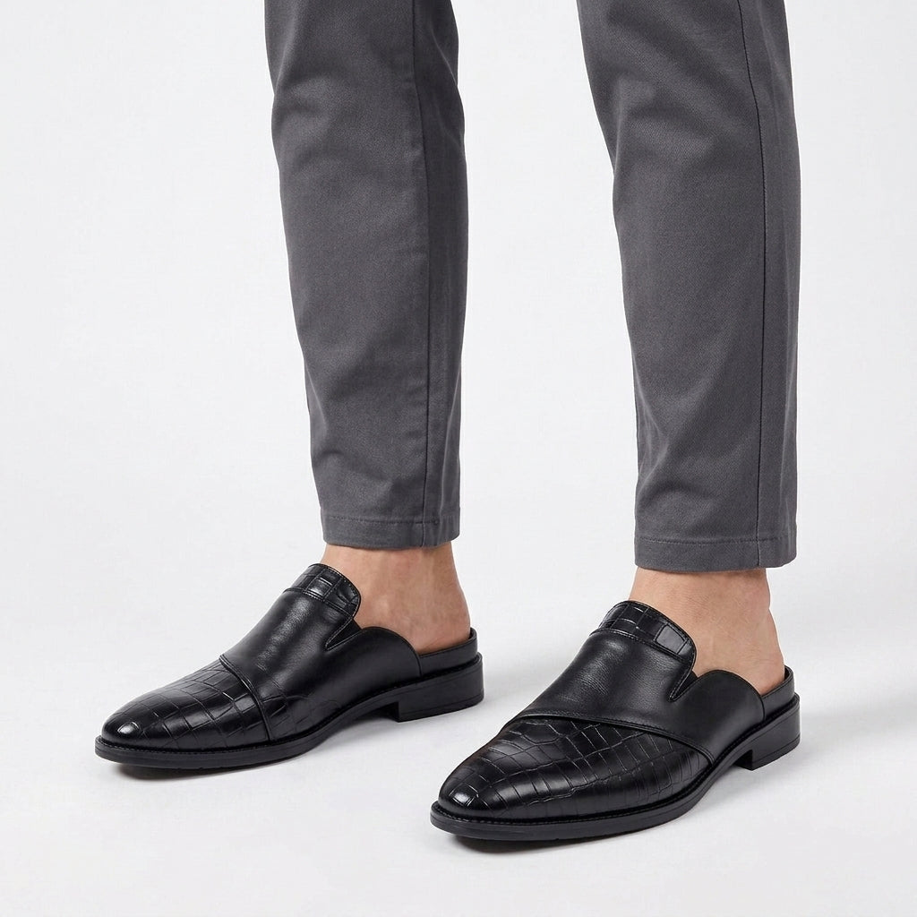 Cowhide Leather Slip-On Loafers For Men