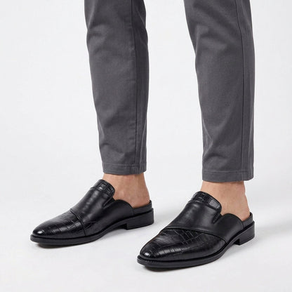 Cowhide Leather Slip-On Loafers For Men