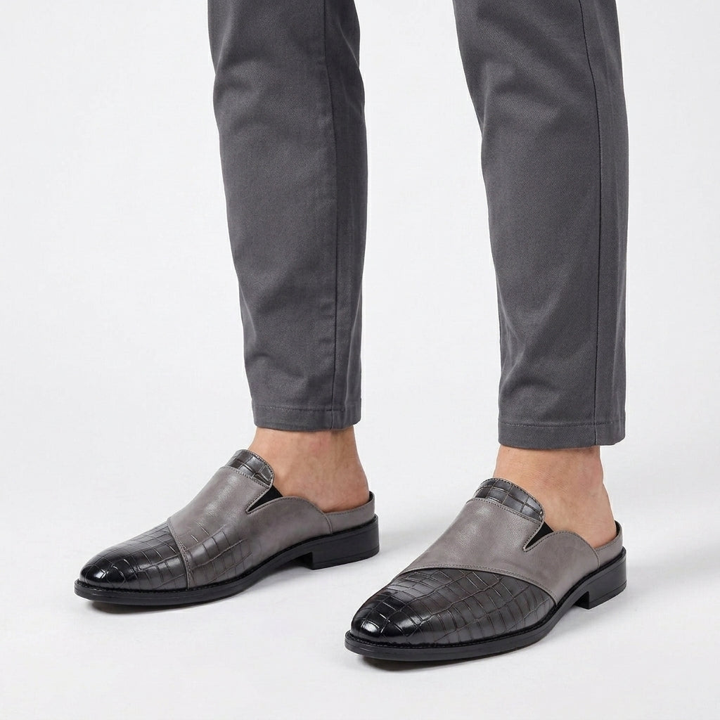 Cowhide Leather Slip-On Loafers For Men