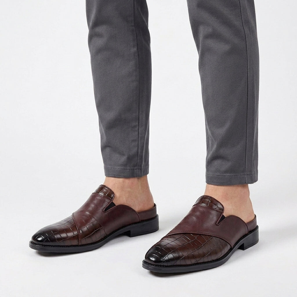 Cowhide Leather Slip-On Loafers For Men