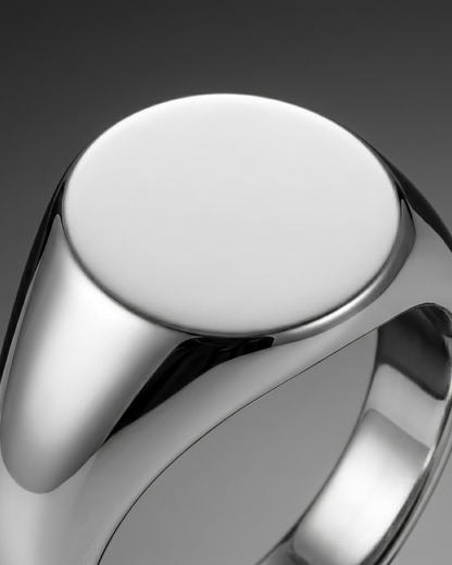 Round Signet Ring For Men