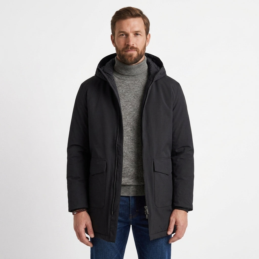 Water-Resistant Insulated Parka For Men
