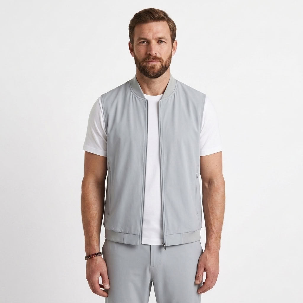 Ultra-Thin Zip-Up Gilet For Men