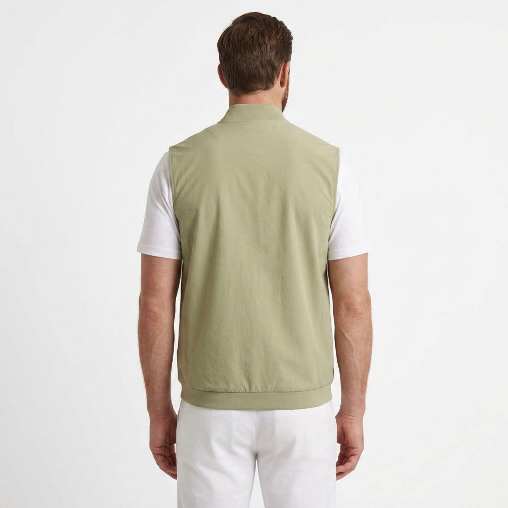 Ultra-Thin Zip-Up Gilet For Men